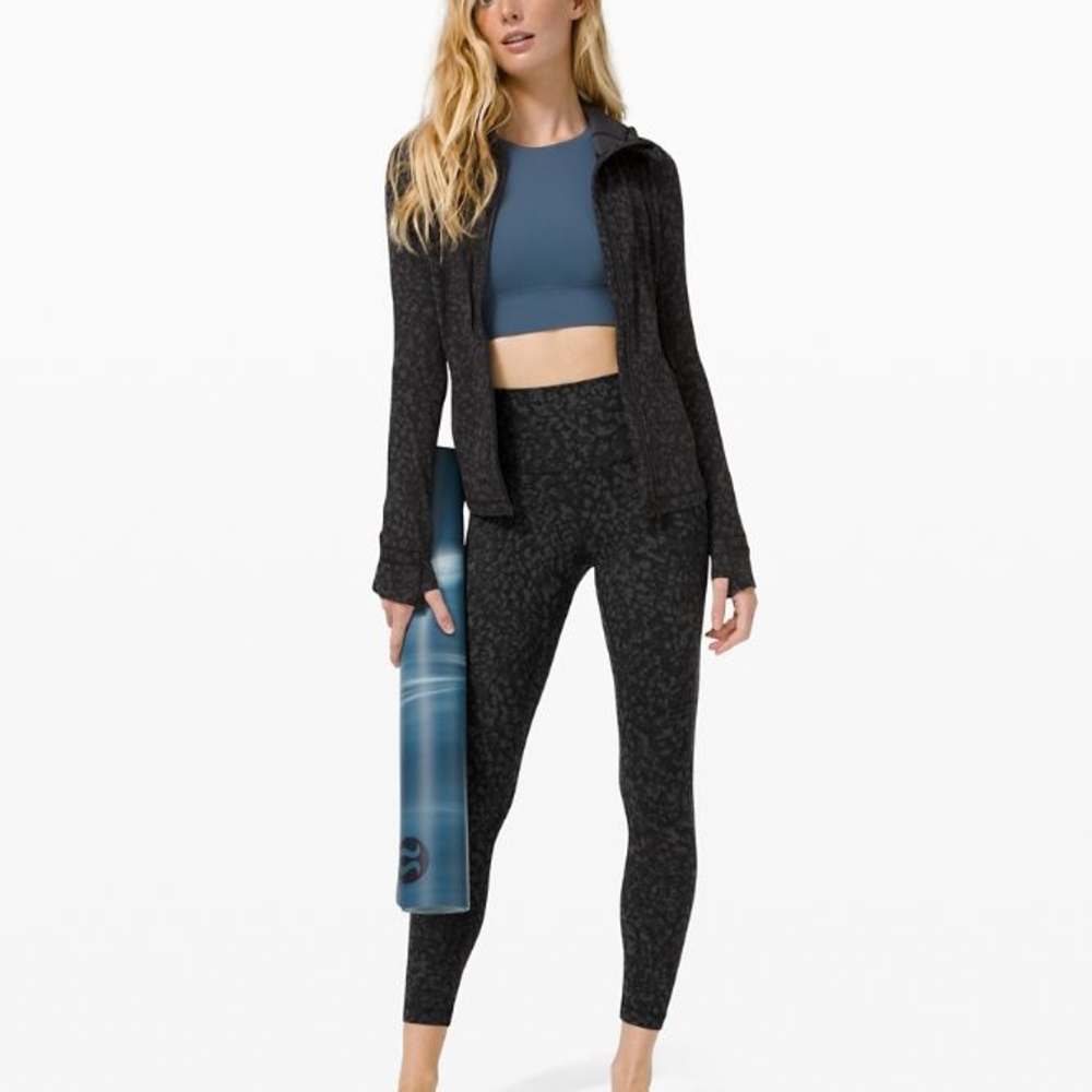 Women's Black Patterned Leggings